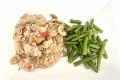 Cliquez pour zoomer ! Risotto champignons et courgettes Thermomix par thermomix-bulle