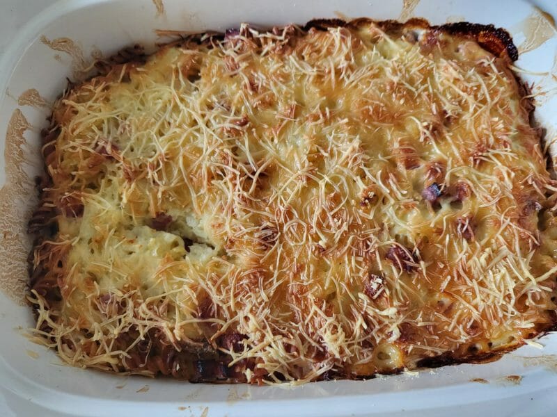 Cliquez pour zoomer ! Gratin de fusilli au jambon Thermomix par Didinego