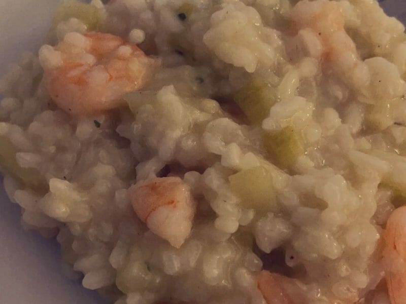 Cliquez pour zoomer ! Risotto courgettes et crevettes Thermomix par axellelala