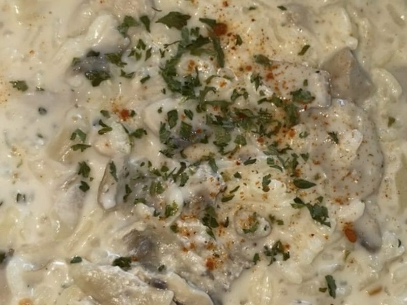 Cliquez pour zoomer ! Risotto poulet et champignons Thermomix par yass06