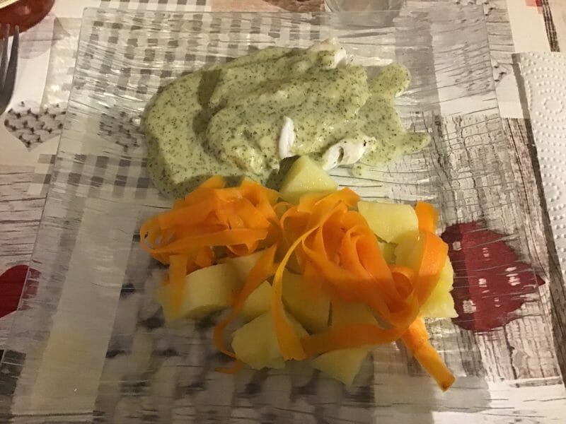 Cliquez pour zoomer ! Filet de cabillaud et sa sauce persillée Thermomix par boune68