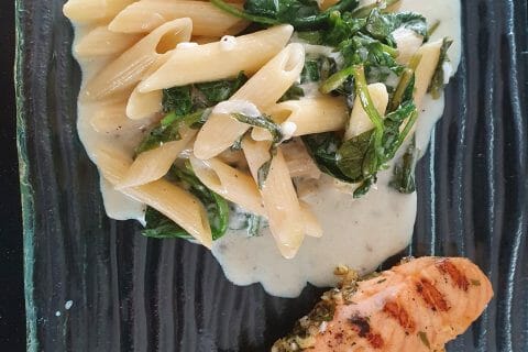 Cliquez pour zoomer ! One pot pasta – épinards et saumon fumé Thermomix par imane94