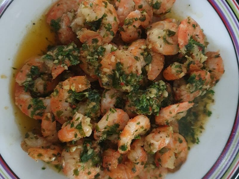 Cliquez pour zoomer ! Crevettes à l’ail Thermomix par imane94