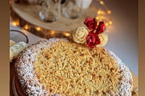 Cliquez pour zoomer ! Tarte aux pommes façon crumble Thermomix par sweetcake8587