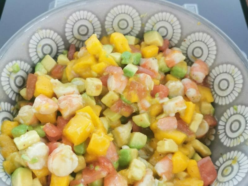 Cliquez pour zoomer ! Ceviche de crevettes, mangue, avocat Thermomix par malicette