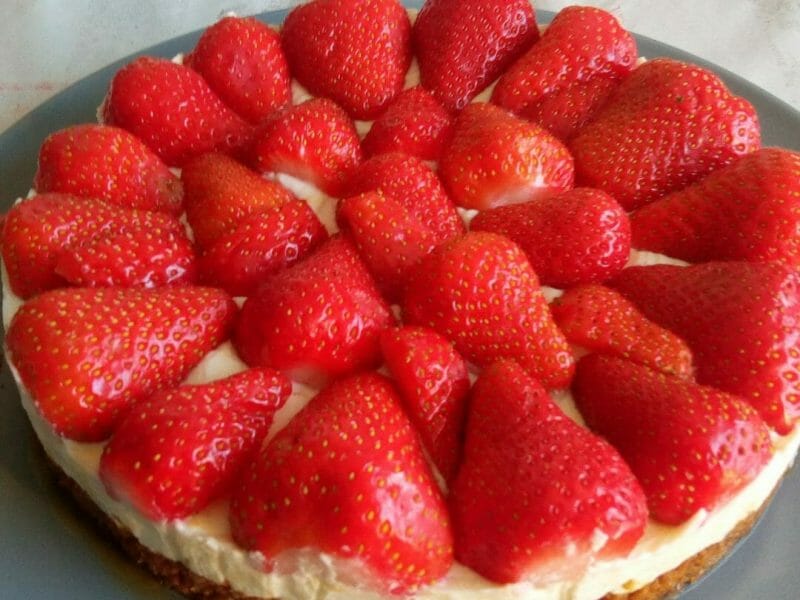 Cliquez pour zoomer ! Tarte aux fraises sans cuisson Thermomix par selena_3