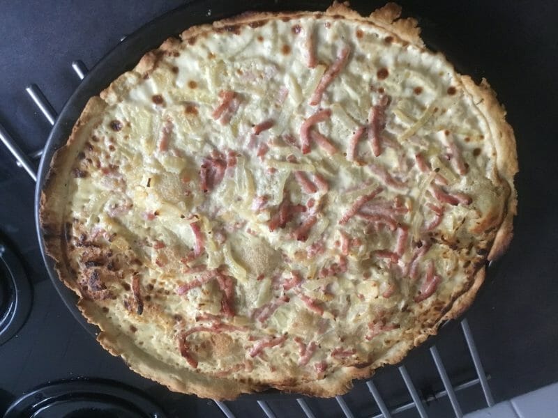 Cliquez pour zoomer ! Flammekueche traditionnelle Thermomix par cloobiou