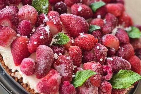 Cliquez pour zoomer ! Tarte aux fraises sans cuisson Thermomix par Céline