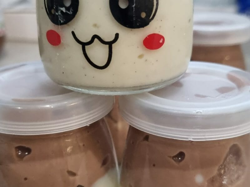 Cliquez pour zoomer ! Crème dessert au deux saveurs Thermomix par joelle_57