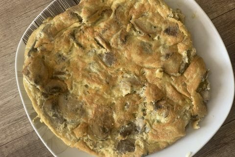 Cliquez pour zoomer ! Tortilla de champignons à l’ail Thermomix par iskah