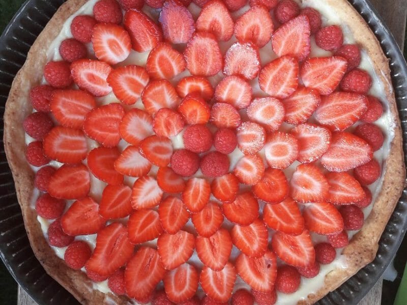 Cliquez pour zoomer ! Tarte aux fraises Thermomix par Marina26