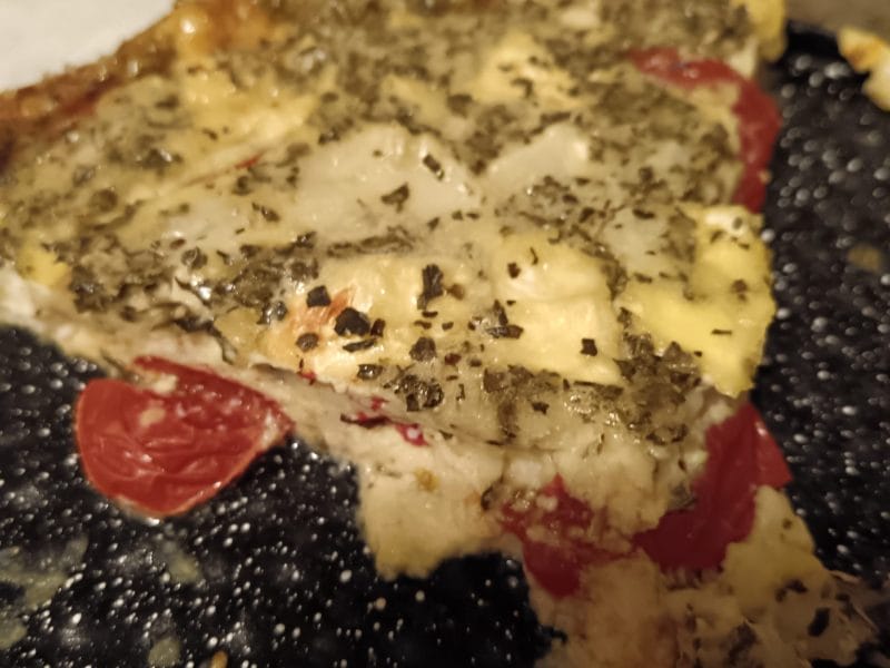 Cliquez pour zoomer ! Clafoutis tomates cerises et fromage de chèvre Thermomix par Romy