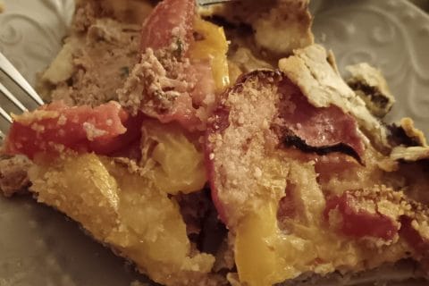 Cliquez pour zoomer ! Tarte salée façon tomates farcies Thermomix par Romy