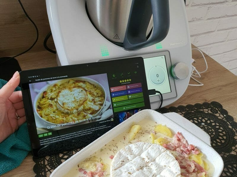 Cliquez pour zoomer ! Gratin de pommes de terre à la normande Thermomix par kelly_125
