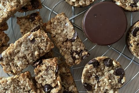 Cliquez pour zoomer ! Barres de céréales à l’avoine, noisettes, banane et chocolat Thermomix par prisca_s
