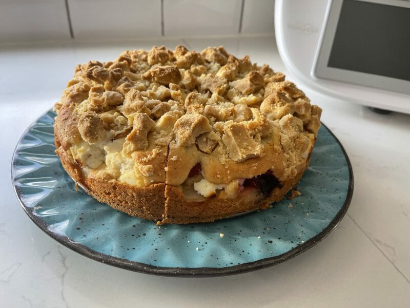Cliquez pour zoomer ! Gâteau poires, framboises et ricotta Thermomix par laila_37