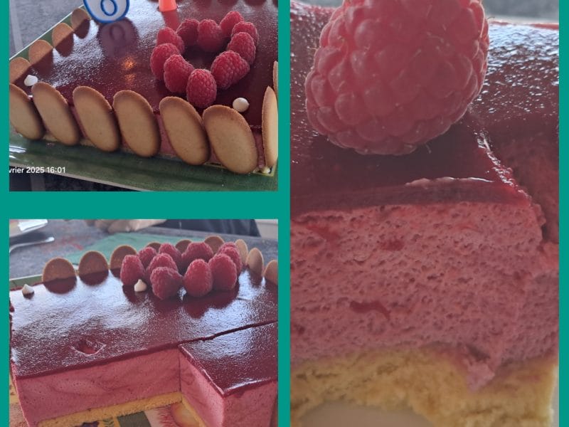 Cliquez pour zoomer ! Bavarois aux framboises Thermomix par momo3359