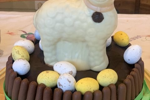 Cliquez pour zoomer ! Gâteau lapin de Pâques Thermomix par momo3359