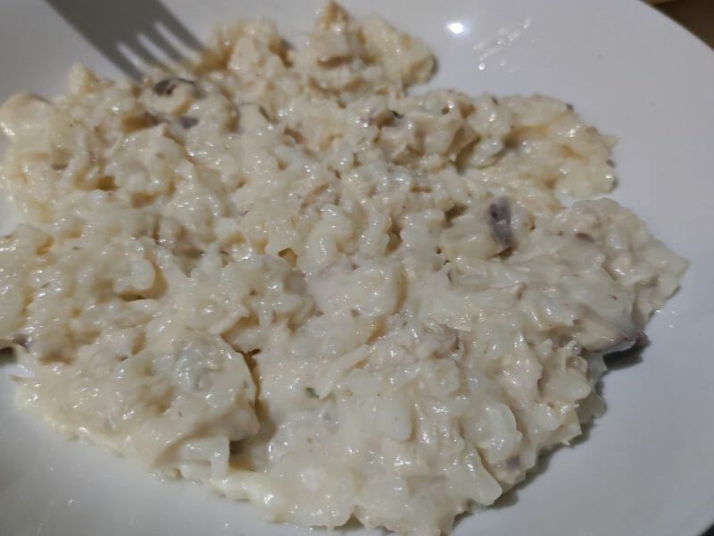 Cliquez pour zoomer ! Risotto poulet et champignons Thermomix par julie_799