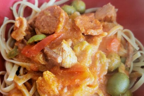 Cliquez pour zoomer ! Sauté de poulet au chorizo Thermomix par maria