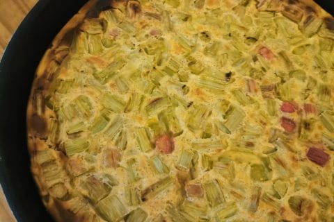 Cliquez pour zoomer ! Clafoutis à la rhubarbe Thermomix par maria