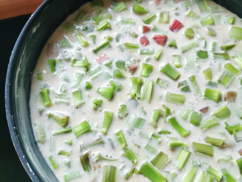 Cliquez pour zoomer ! Clafoutis à la rhubarbe Thermomix par maria