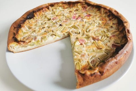 Cliquez pour zoomer ! Clafoutis à la rhubarbe Thermomix par maria