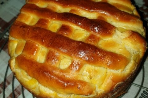 Cliquez pour zoomer ! Brioche aux pommes caramélisées Thermomix par Nadine
