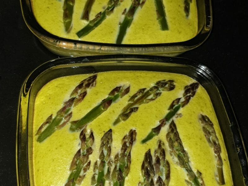 Cliquez pour zoomer ! Flan aux asperges et parmesan Thermomix par Nadine