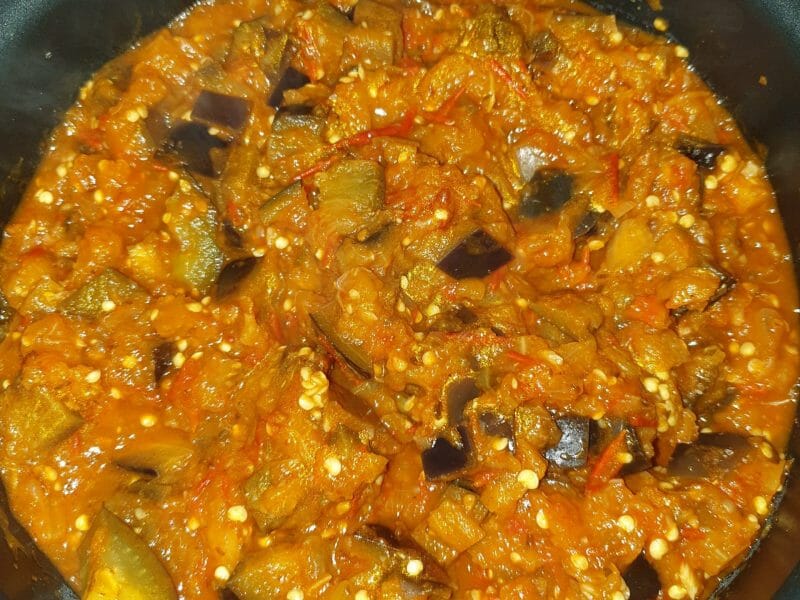 Cliquez pour zoomer ! Mijoté d’aubergines à la tomate Thermomix par Nadine