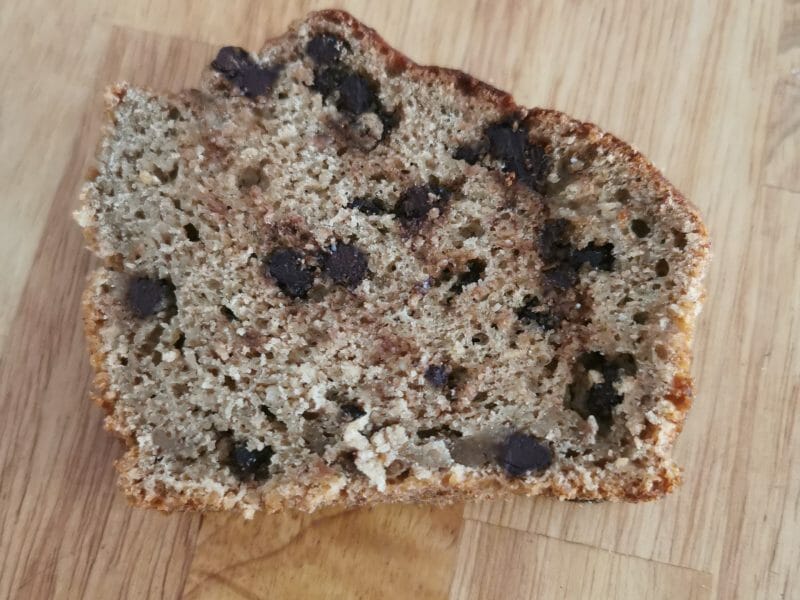 Cliquez pour zoomer ! Cake banane et pépites de chocolat Thermomix par noxou13