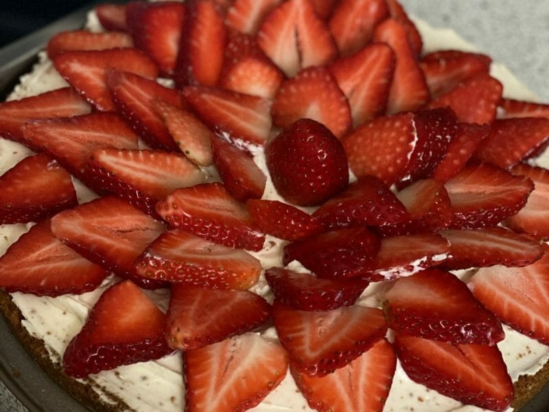 Cliquez pour zoomer ! Tarte aux fraises sans cuisson Thermomix par sevgi57