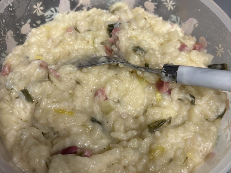 Cliquez pour zoomer ! Risotto poireaux et lardons Thermomix par Try"