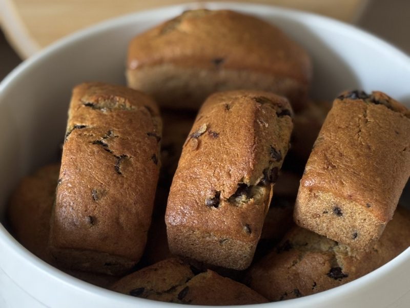 Cliquez pour zoomer ! Cake banane et pépites de chocolat Thermomix par at1012