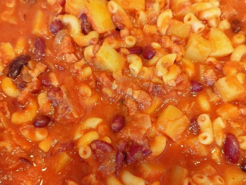 Cliquez pour zoomer ! Soupe aux haricots rouges et coquillettes Thermomix par Lucierosa