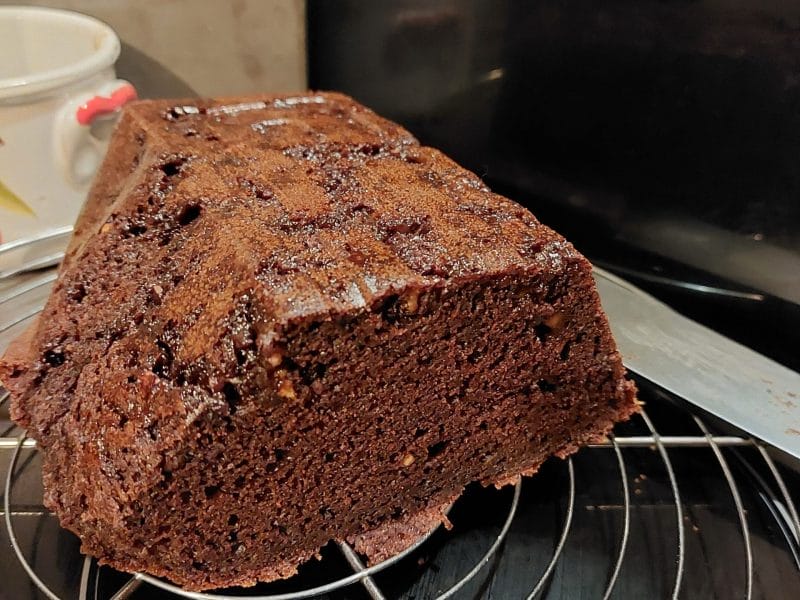 Cliquez pour zoomer ! Cake au chocolat et à la banane Thermomix par emy32000