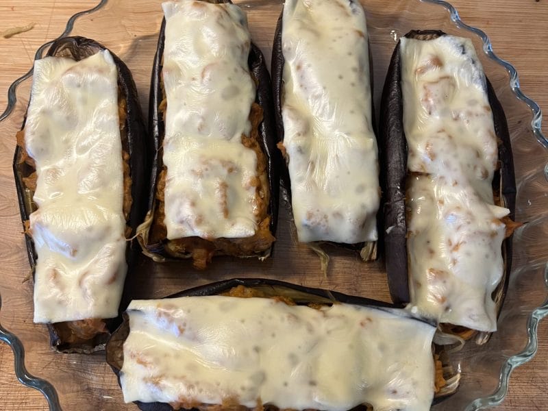 Cliquez pour zoomer ! Aubergines farcies au thon Thermomix par melinda_30