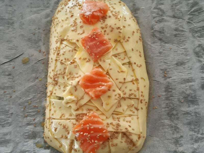 Cliquez pour zoomer ! Feuilleté saumon et poireaux Thermomix par lae_12