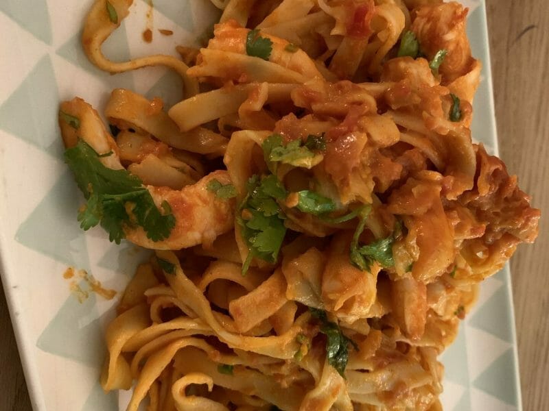 Cliquez pour zoomer ! Spaghettis aux crevettes et à l’ail Thermomix par johanna_97
