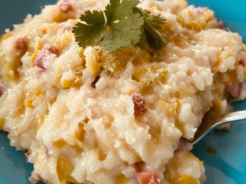 Cliquez pour zoomer ! Risotto poireaux et lardons Thermomix par salutcemoa