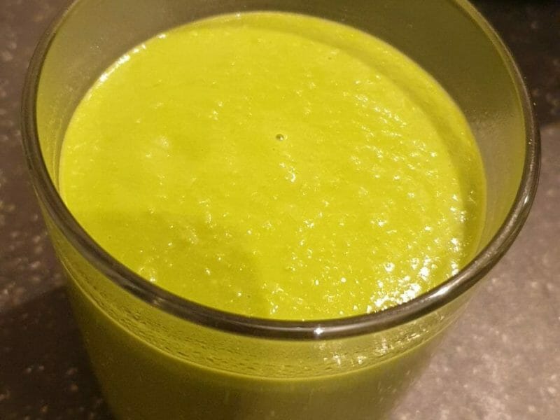 Cliquez pour zoomer ! Crème de petits pois à la mozzarella Thermomix par marielp56