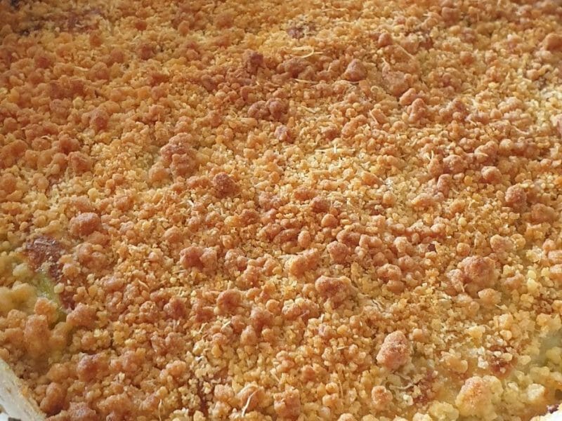 Cliquez pour zoomer ! Crumble courgettes, chèvre et lardons Thermomix par marielp56