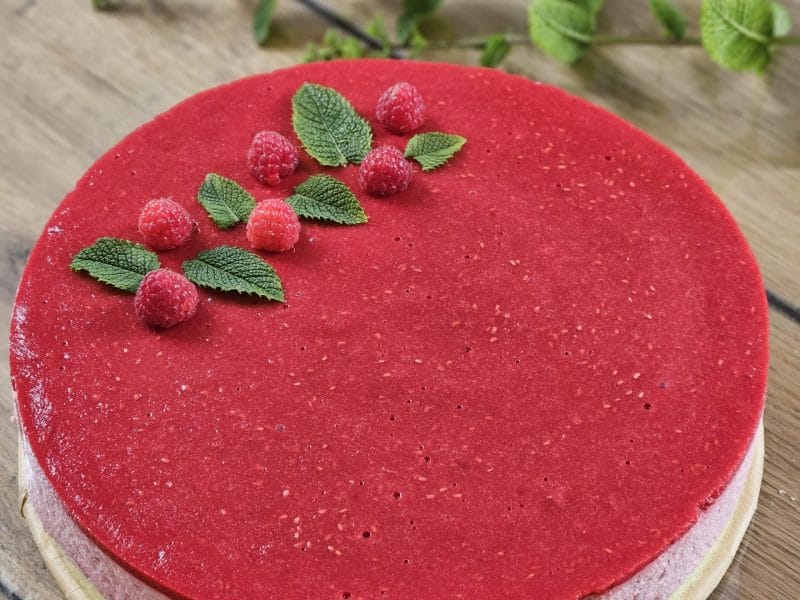 Cliquez pour zoomer ! Bavarois aux framboises Thermomix par naniexouss