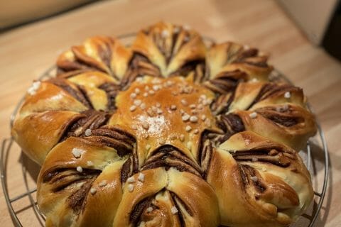 Cliquez pour zoomer ! Brioche étoilée au Nutella Thermomix par sabelo