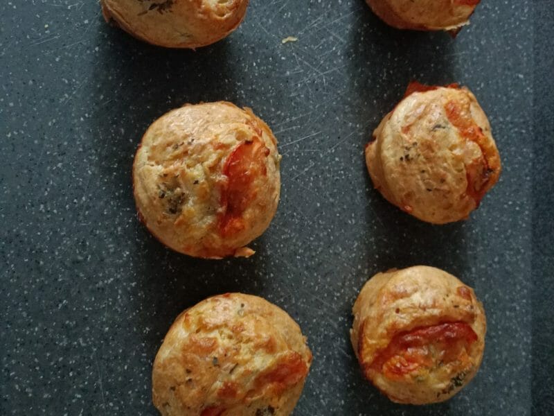 Cliquez pour zoomer ! Muffins salés façon pizza Thermomix par penelope1208