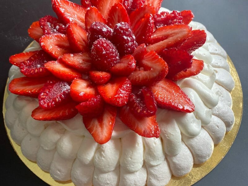 Cliquez pour zoomer ! Mini pavlova aux fraises Thermomix par Douceursucrée