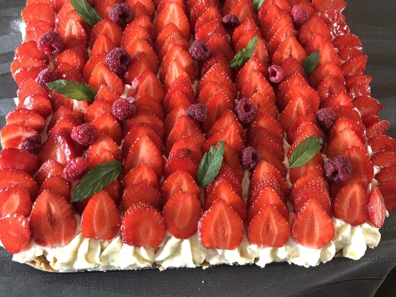 Cliquez pour zoomer ! Tarte aux fraises sans cuisson Thermomix par Christine R
