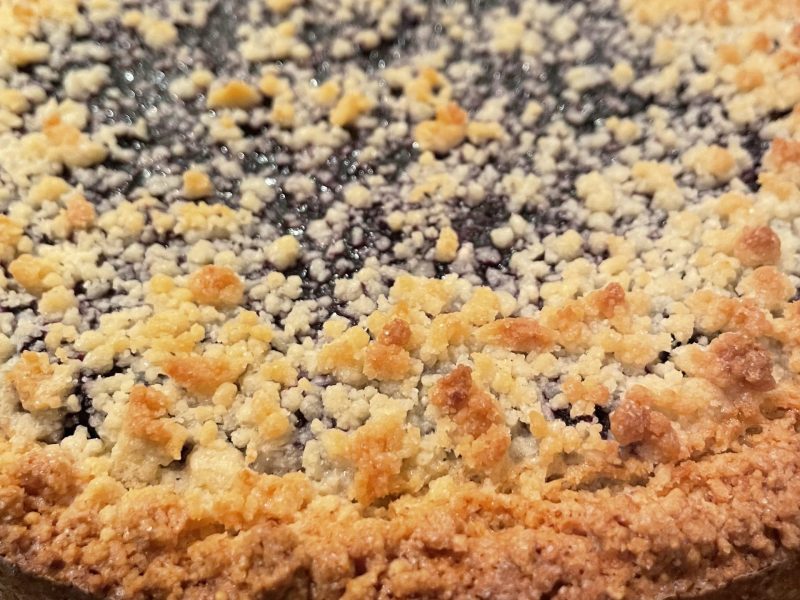Cliquez pour zoomer ! Tarte aux myrtilles façon crumble Thermomix par aadje