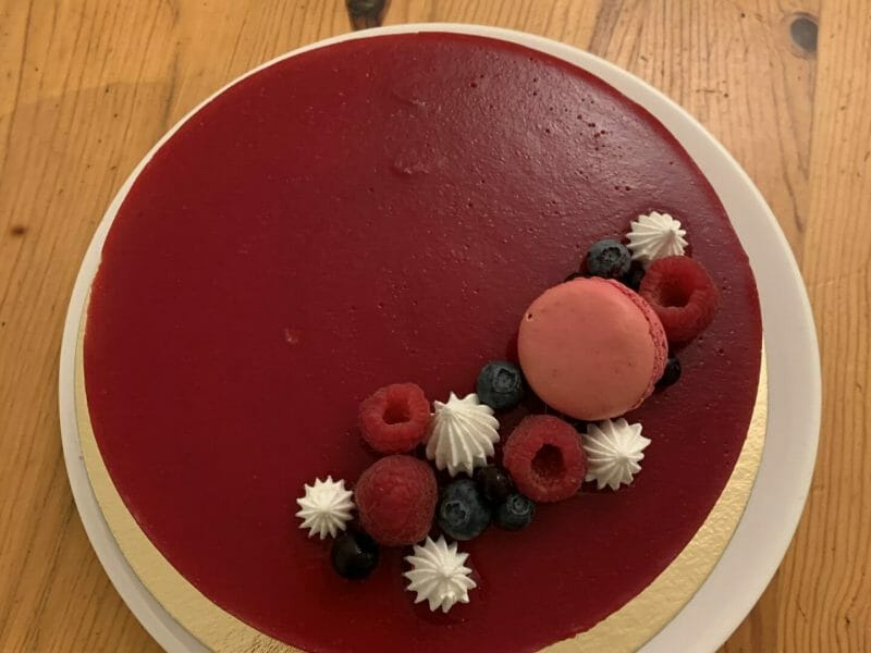 Cliquez pour zoomer ! Bavarois aux framboises Thermomix par anaisguigui