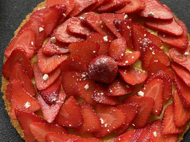 Cliquez pour zoomer ! Tarte aux fraises Thermomix par maryline_30-